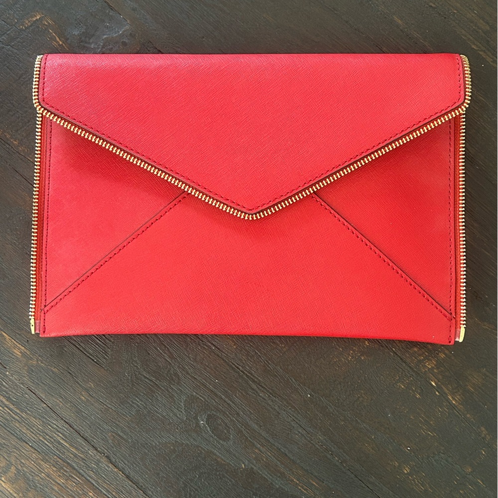Rebecca Minkoff Vibrant Red Envelope Clutch
